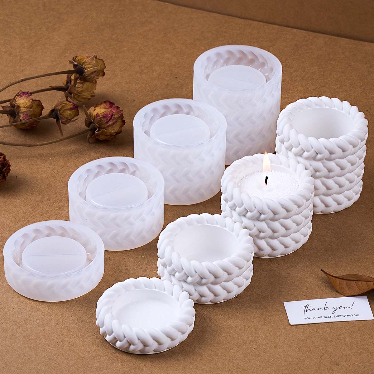 Candle Making Jug - 1/2/3/4 أرضيات حبل القنب شمعة جرة