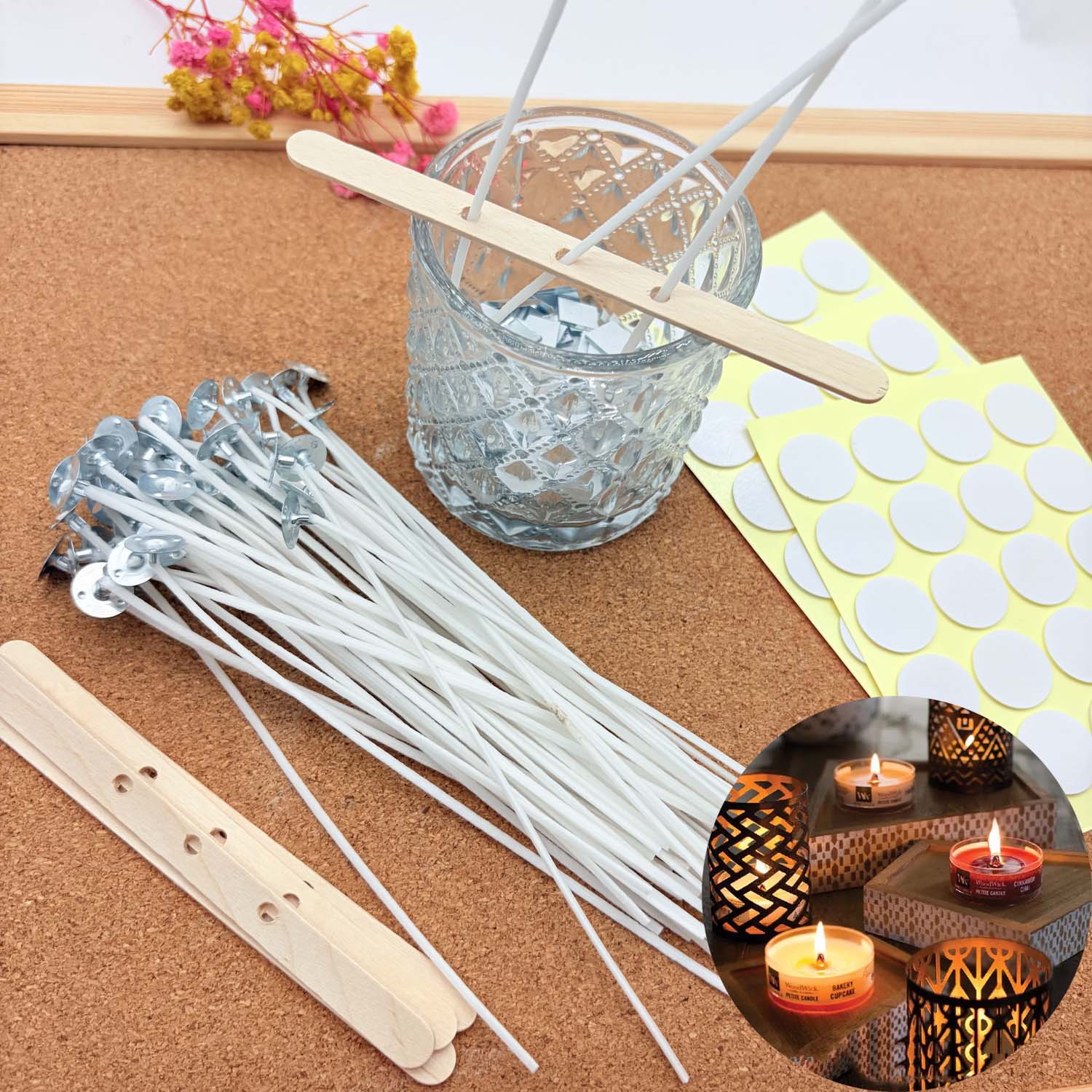Candle Making Wicks - مجموعة واحدة من أدوات صنع الشموع