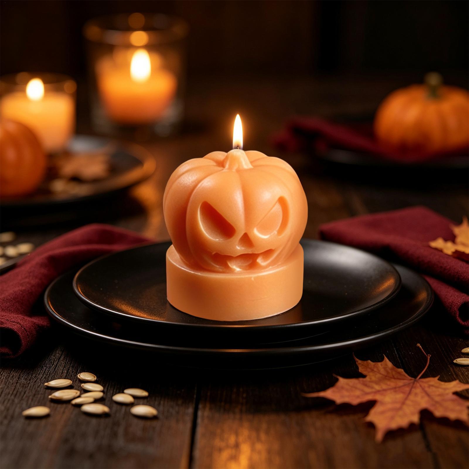 قالب شمع على شكل قرع الهالوين  - مراجعة Candle Making Workshops وسعره