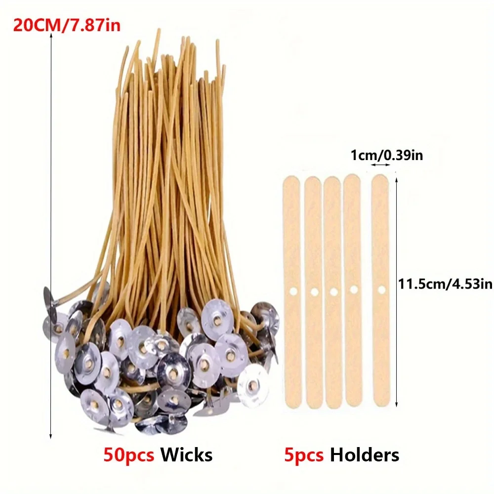 شمعة الفتائل 50 قطعة 8 بوصة ال - مراجعة Candle Making Wicks وسعره