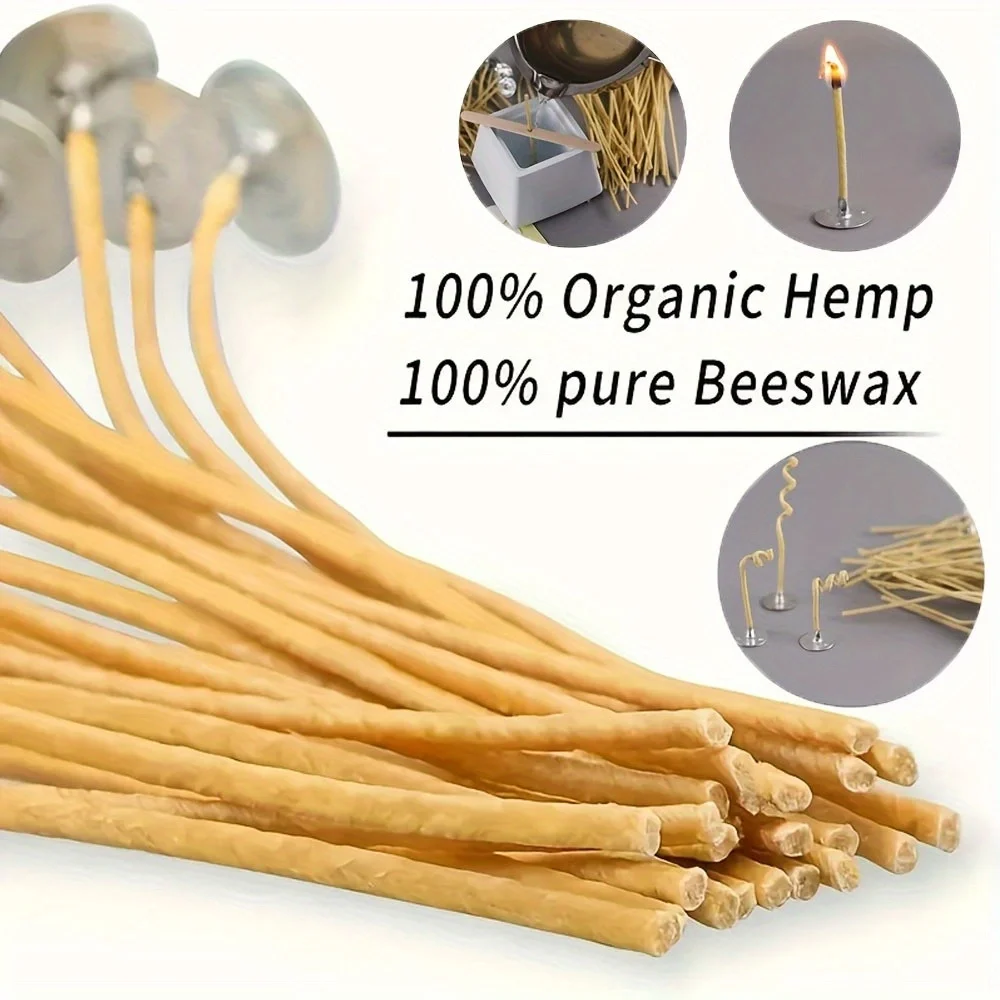 شمعة الفتائل 50 قطعة 8 بوصة ال - مراجعة Candle Making Wicks وسعره