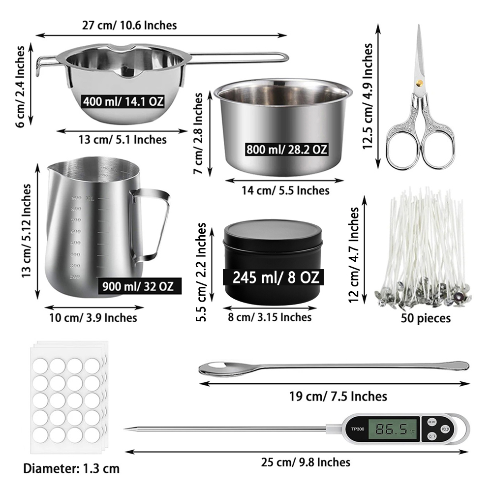 مجموعة صناعة الشموع Glintmos D - مراجعة Candle Making Tools وسعره