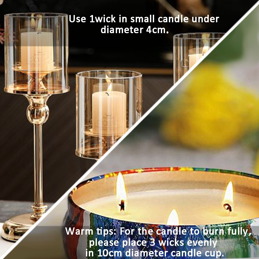 55 قطعة شمعة زهرة الفتيل الخشب - مراجعة Candle Making Wicks وسعره
