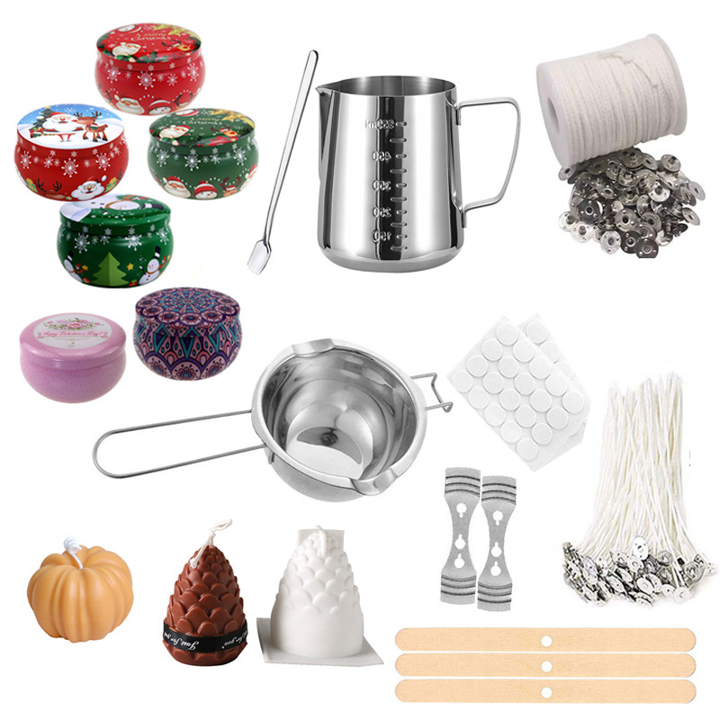 1 مجموعة شمعة صنع عدة صب وعاء  - مراجعة Candle Making Kit For Kids وسعره