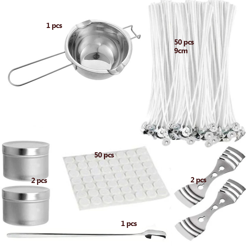 1 مجموعة شمعة صنع عدة صب وعاء  - مراجعة Candle Making Kit For Kids وسعره