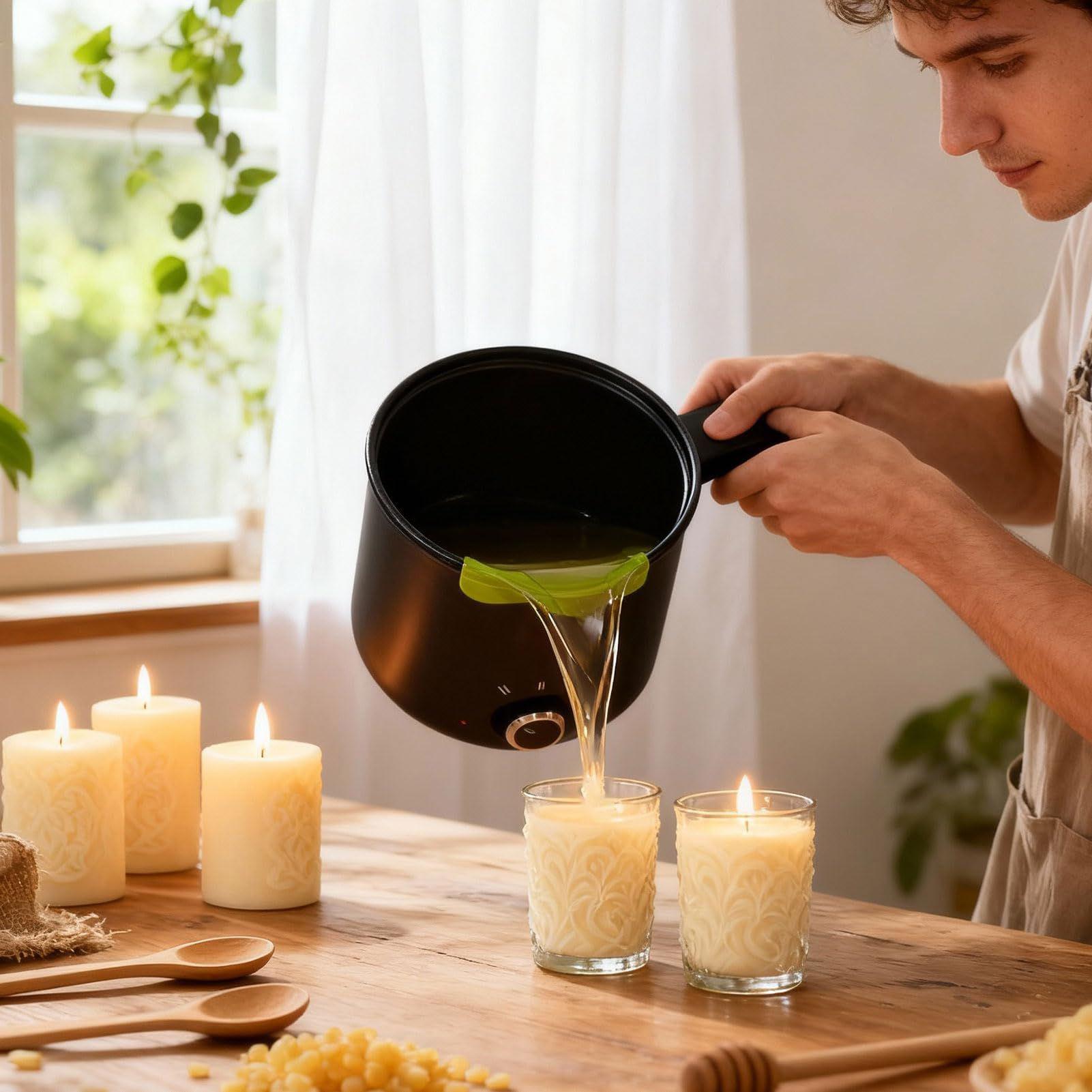 وعاء كهربائي لصهر شمع الشموع س - مراجعة Candle Making Jug وسعره